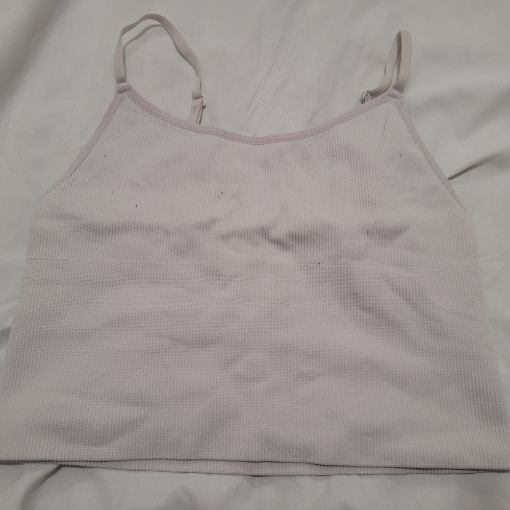 Forever 21 Light Gray Ribbed Top